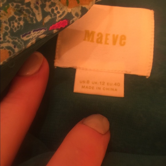 ANTHRO Maeve Anthropologie 100% silk Tunic Dress size 8 Medium - Picture 9 of 11